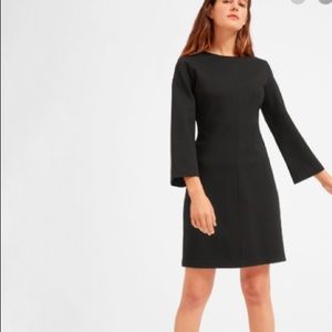 Everlane Women’s The Long Sleeve Shift Dress Black Size 6